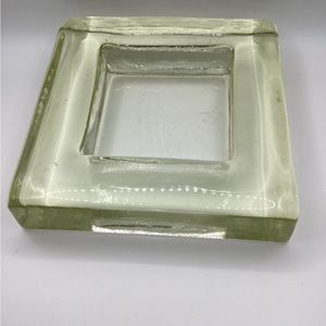 Blenko Amber Trinket Dish 7x7